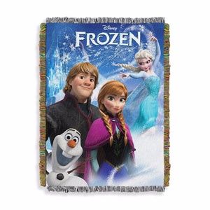 NEW Disney Frozen Tapestry Throw Blanket 48"x60"